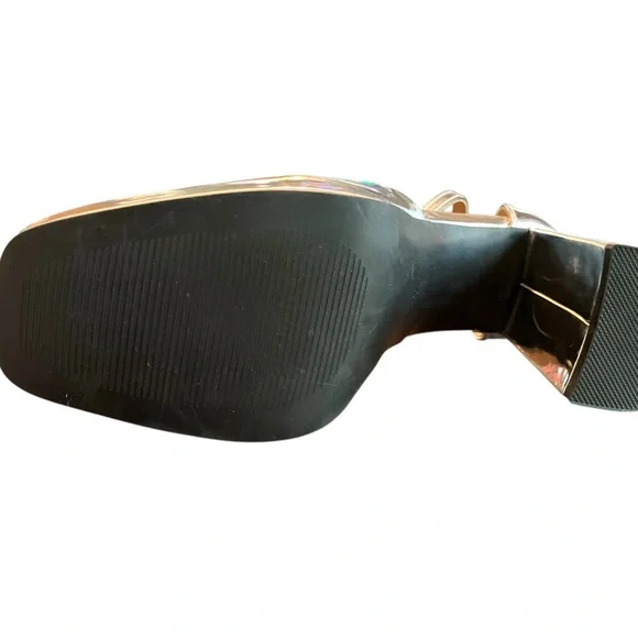 Nordstrom’s brand BP. - Silver Block Heel Mary Jane Shoes with Ankle Strap sz 7 - Picture 6 of 9